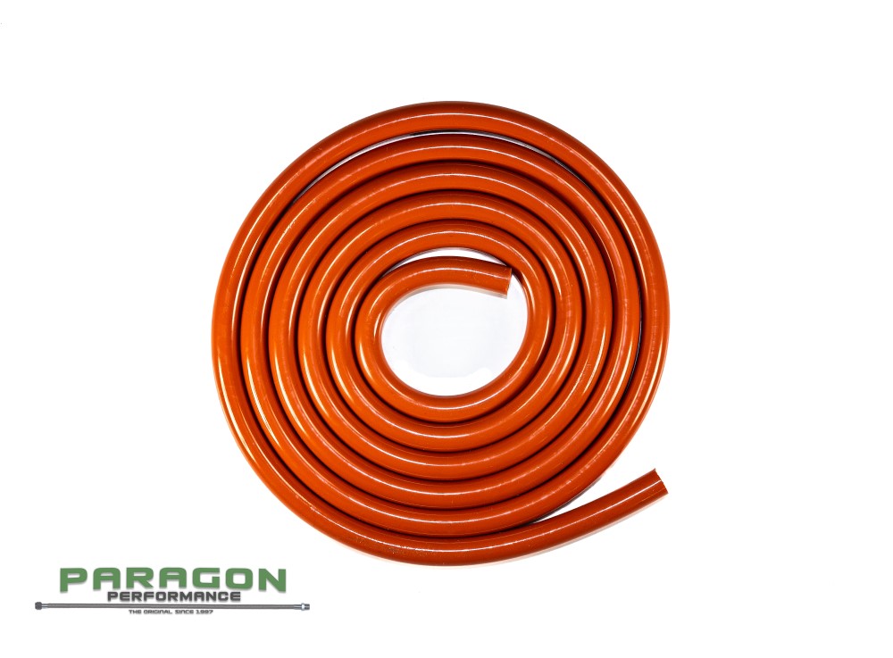Silicone 7 mm x 1 m Tuyau d'Aspiration-Boost-Eau-Pipe Line Orange 